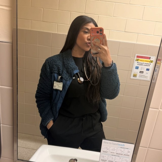 Milena no estágio em Guelph