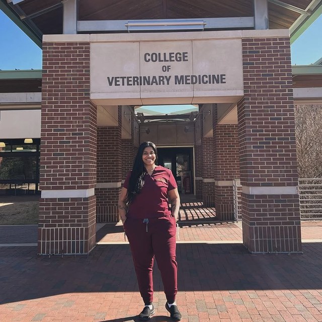 Milena na NC State College of Veterinary Medicine